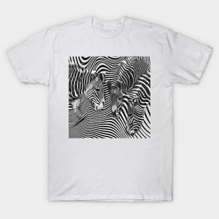 Zebra Stripes Abstract T-Shirt